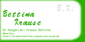 bettina krause business card